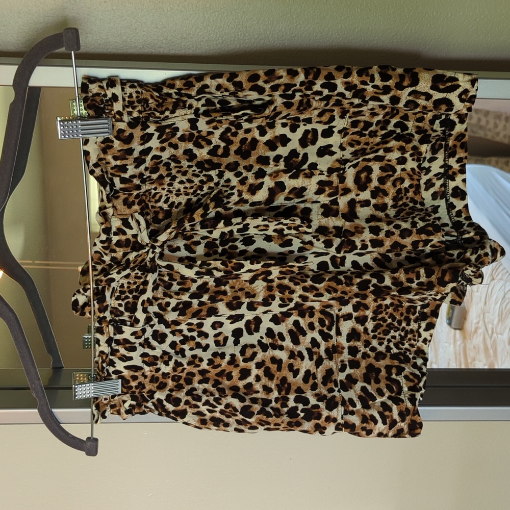 Leopard print shorts